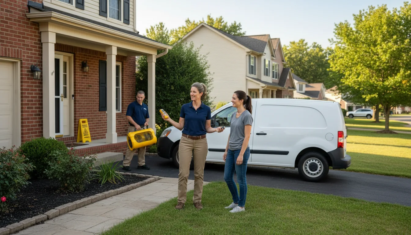 Water restoration image for Dehumidification And Cleanup Services in Columbus, NJ